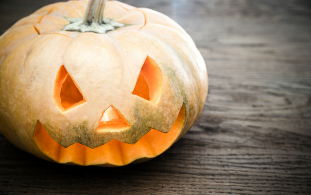 Scary halloween pumpkin